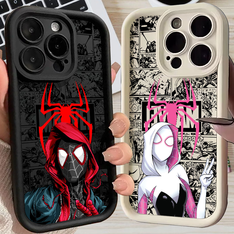 Phone Cases Iphone - Etui Spiderman Miles Morales Gwen Marvel