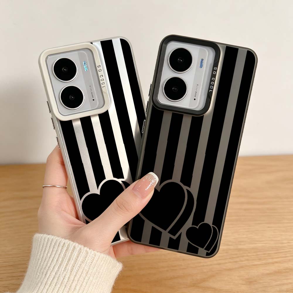 Phone Cases Realme - Czarny wzór w paski dla Realme