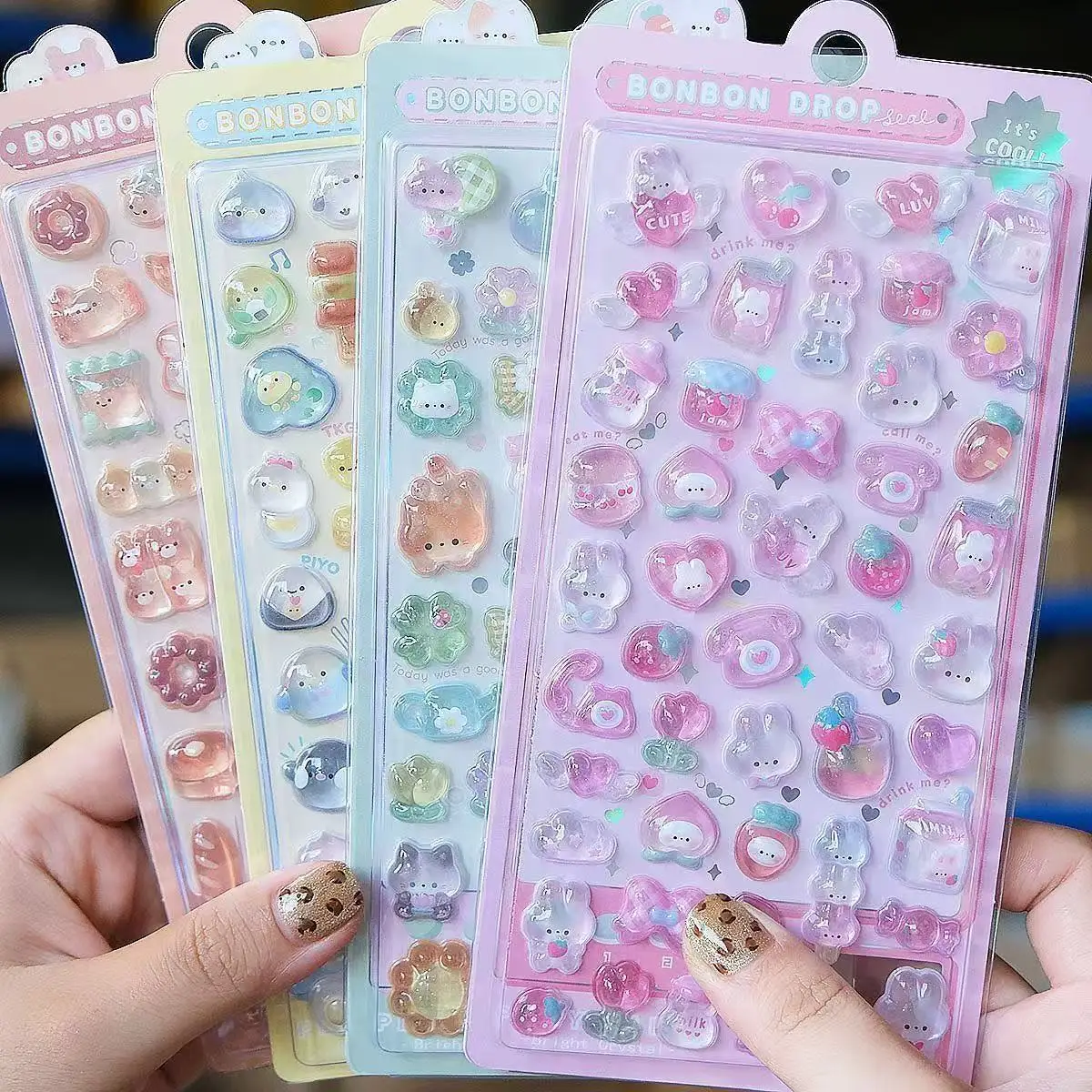 Phone Cases Diy - =-=2027 Kawaii Naklejki 3D z Żelowej