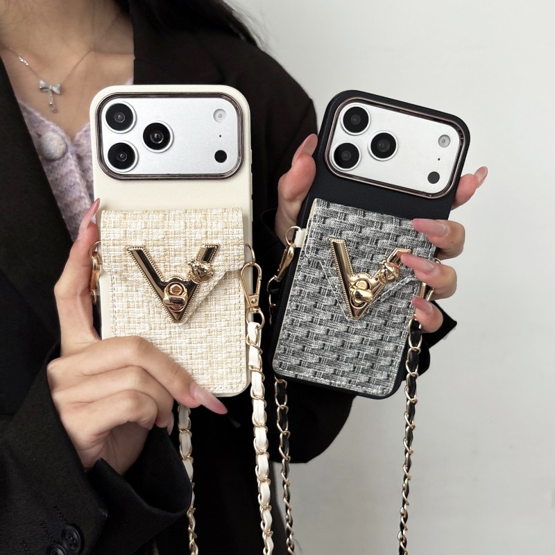 Phone Cases Louis Vuitton - Etui Portfel z Paskiem na Szyję