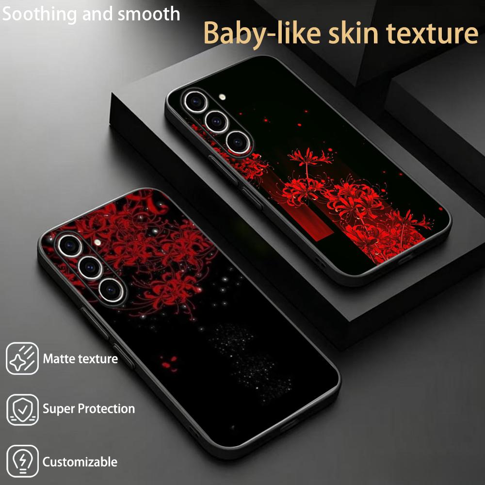 Phone Cases Trendy - Czerwona lilia pająkowa Japonia sztuka moda